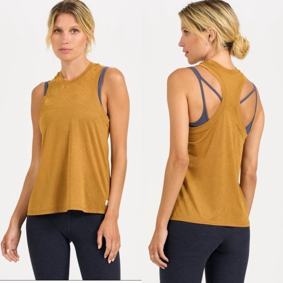 Vuori Tops - Vuori Women’s Mod Tank Racerback Dark Golden
